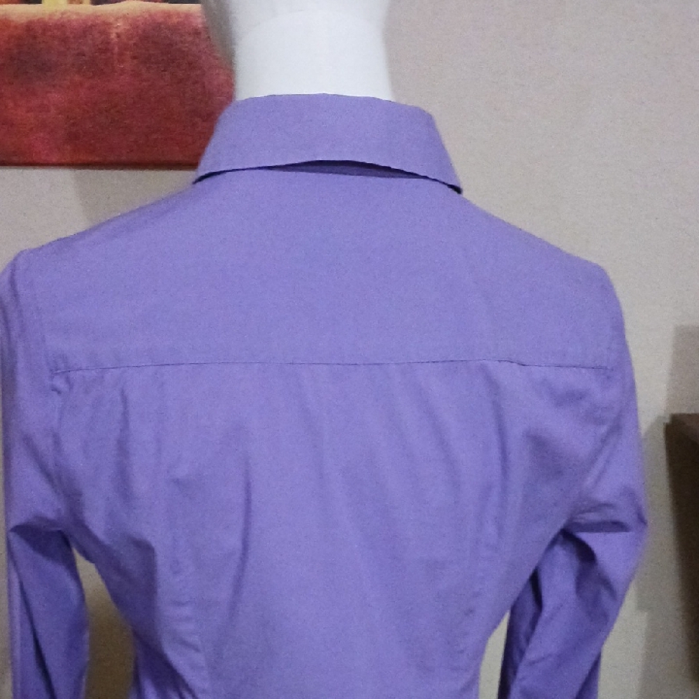 Express Lavender Button-Down Shirt - image 8